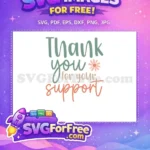 Free Sage Thank You Free Peach Flower Thank You Free SVG - Instant Download