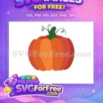 Free Orange Pumpkin Free Thank You Fall Free SVG 1 - Instant Download