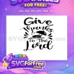 Free Thanksgiving Turkey Free Dinner Give Thanks Free SVG - Instant Download