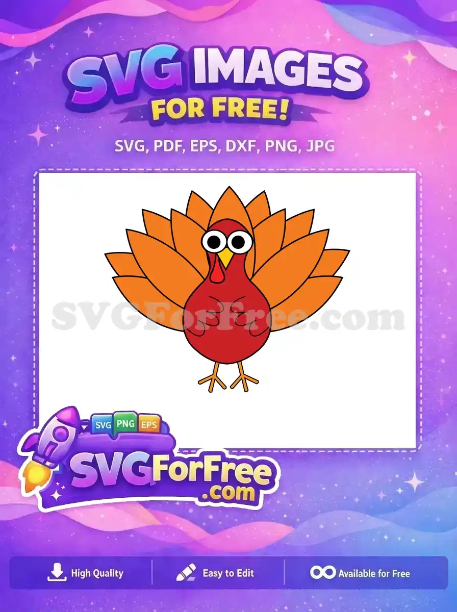 Free Cartoon Turkey Free Googly Eyes Thank You Free SVG