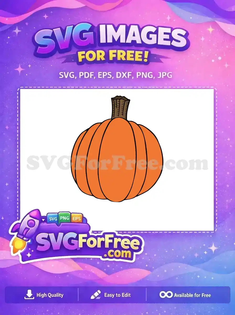 Free Orange Pumpkin Free Thank You Fall Free SVG 2