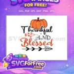 Free Pumpkin Detail Free Thanksgiving Blessed Free SVG - Instant Download