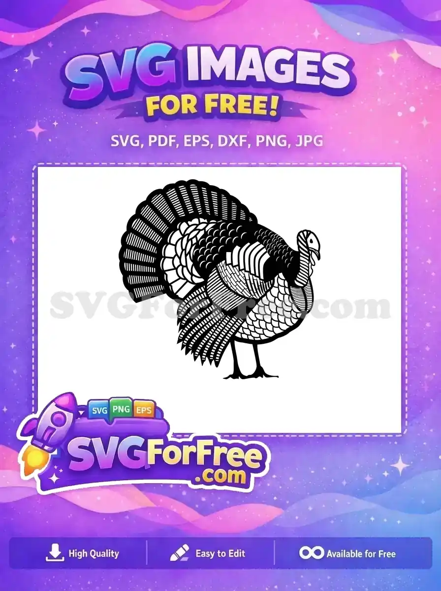 Free Turkey Silhouette Free Thanksgiving Day Thank You Free SVG