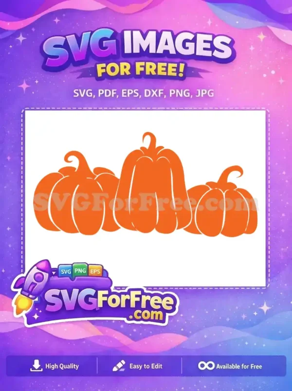Free Orange Pumpkins Free Fall Thank You Free SVG