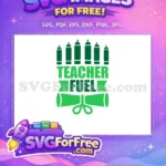 Free Pencil Design Free Teacher Fuel Diploma Teacher Quotes Free SVG - Instant Download