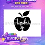 Free Teacher Quote Free Educator Saying School Free SVG 1 - Instant Download