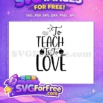 Free Apple Book Free Teacher Quote Saying Free SVG - Instant Download