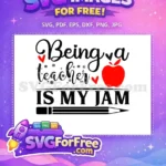 Free Heart Snowflake Free Apple Being Teacher Free SVG - Instant Download