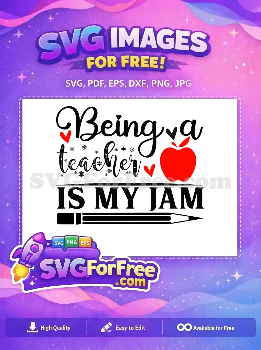Free Heart Snowflake Free Apple Being Teacher Free SVG
