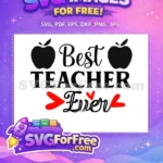 Free Apple Accents Free Heart Design Teacher Quotes Free SVG - Instant Download