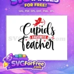 Free Red Cupid Free Hearts Teacher Quotes Free SVG - Instant Download