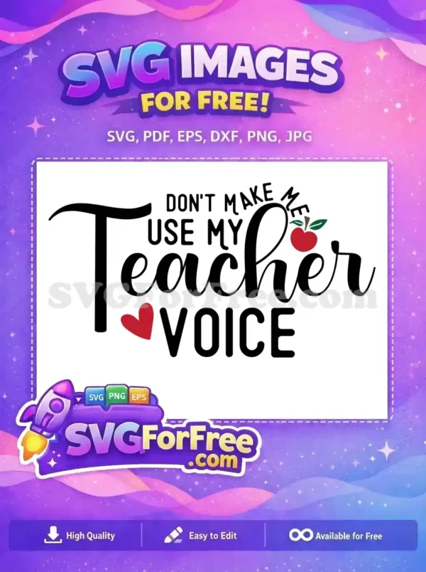 Free Teacher Voice Free Apple Heart Teacher Free SVG Free Teacher Voice Free Apple Heart Teacher Free SVG