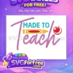 Free Crayon Apple Free Teacher Quotes Free SVG - Instant Download