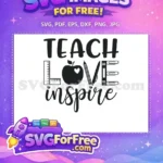 Free Ruler Apple Free Pencil Book Teacher Quotes Free SVG - Instant Download