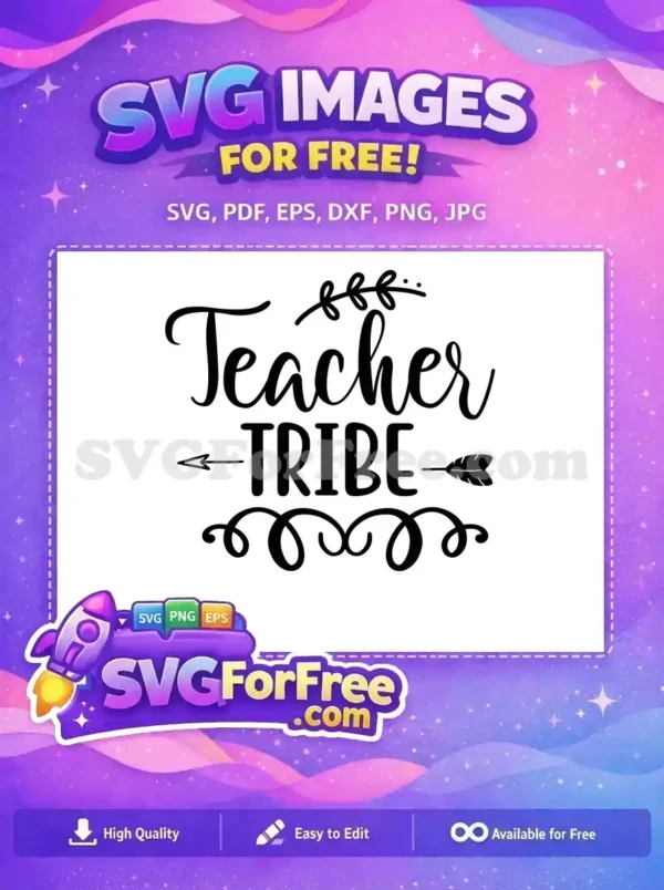 Free Teacher Tribe Arrow Free Teacher Quote Free SVG 2