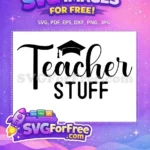 Free Cursive Teacher Free Graduation Cap Teacher Stuff Free SVG - Instant Download