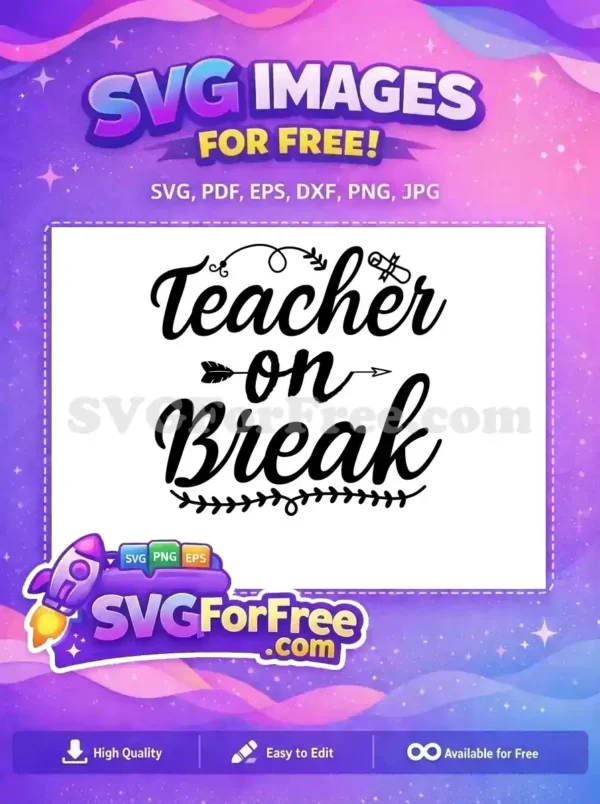 Free Teacher Arrow Free Break Graduation Teacher Quotes Free SVG