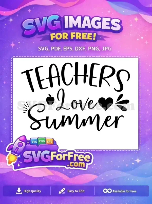 Free Apple ClipArt Free Heart Summer Teachers Love Free SVG
