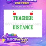 Free Green Teacher Free Distance Learning Teacher Free SVG - Instant Download