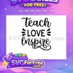 Free Teacher Life Free Teaching Quotes School Free SVG 1 - Instant Download