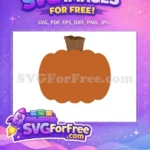 Free Simple Pumpkin Free Thank You Fall Free SVG - Instant Download
