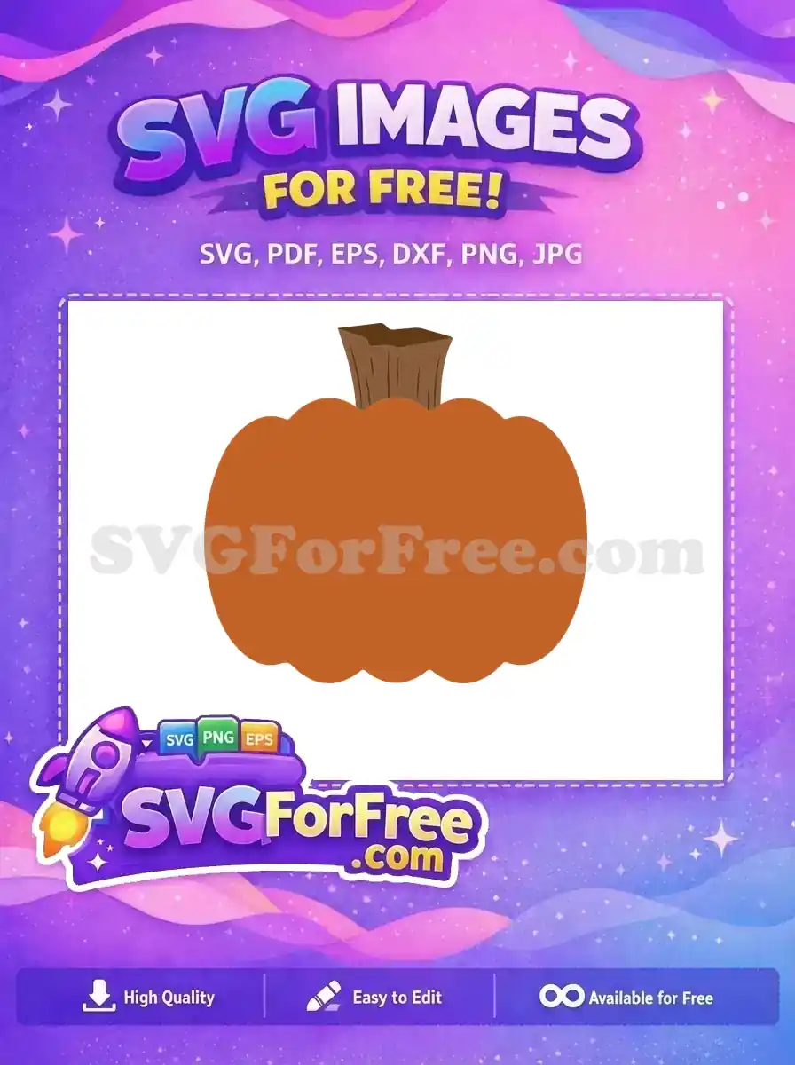 Free Simple Pumpkin Free Thank You Fall Free SVG