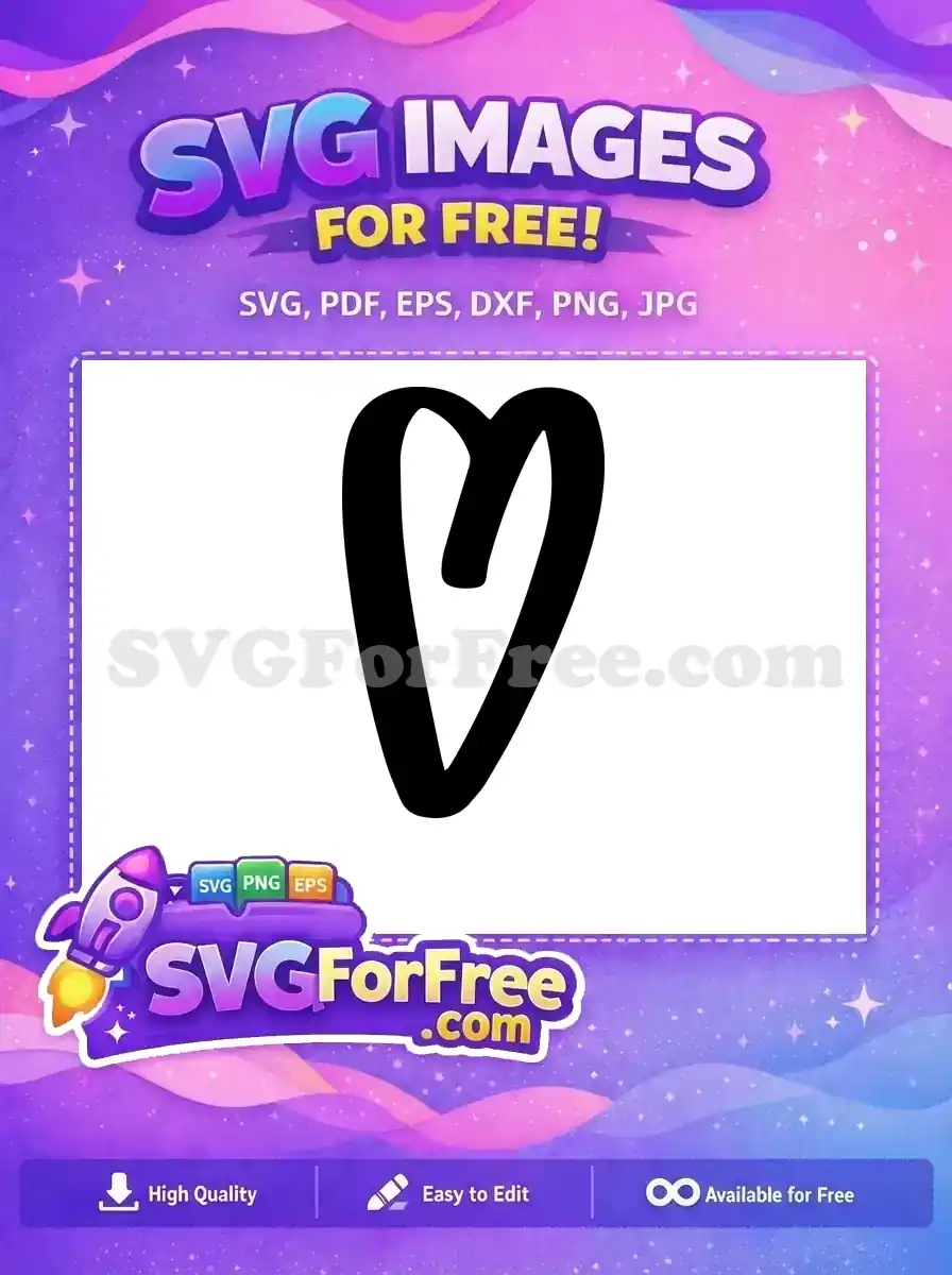 Free Black Heart Line Free Thanksgiving Element Free SVG