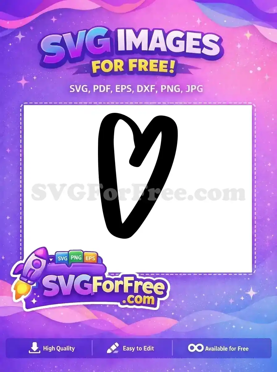 Free Black Heart Shape Free Thanksgiving Decoration Free SVG