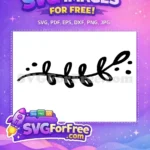 Free Loopy Leaves Free Dots Thanksgiving Free SVG - Instant Download