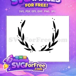 Free Black Olive Branch Free Thanksgiving Wreath Decor Free SVG