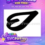 Free Black Leaf Free Elegant Swirl Thanksgiving Free SVG - Instant Download