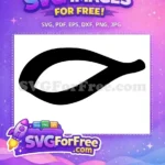 Free Turkey Wishbone Silhouette Free Thanksgiving Decoration Dinner Free SVG - Instant Download