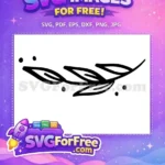 Free Simple Leaves Free Black and White Thanksgiving Free SVG - Instant Download