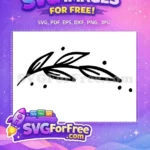 Free Black Leaves Free Dots Thanksgiving Free SVG - Instant Download