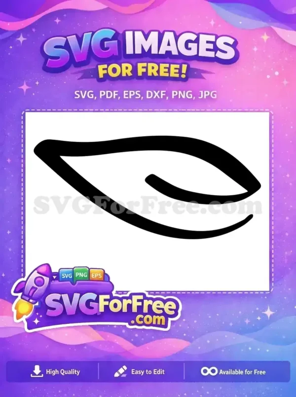 Free Simple Vein Free Thanksgiving Leaf Element Free SVG