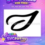 Free Calligraphic Initial Free Letter Thanksgiving Free SVG - Instant Download