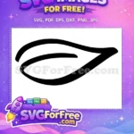 Free Black Leaf Free Thanksgiving Fall Decor Free SVG - Instant Download