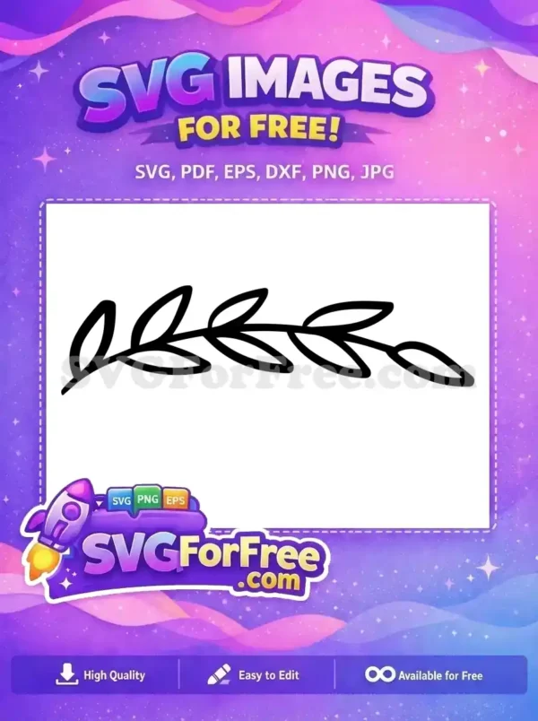 Free Minimalist Leaf Free Branch Thanksgiving Free SVG