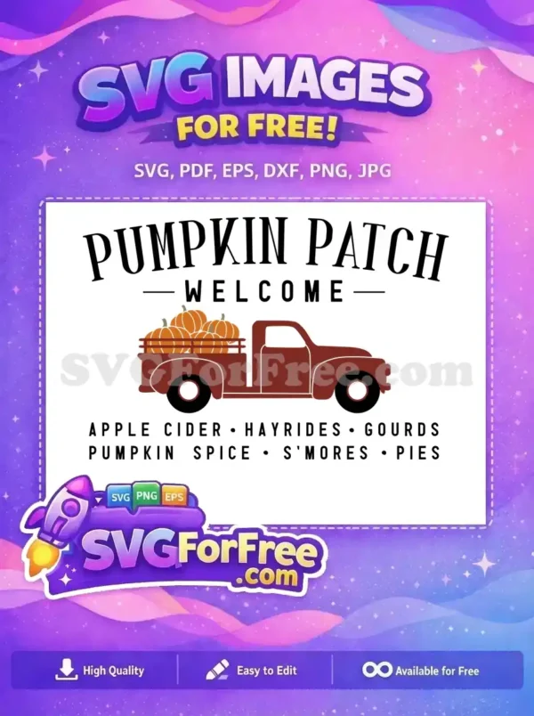 Free Truck Pumpkins Free Pumpkin Patch Welcome Free SVG