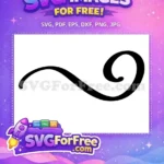 Free Curl Flourish Free Swirl Thanksgiving Free SVG - Instant Download