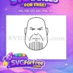 Free Angry Eyes Free Minimalist Face Thanos Free SVG - Instant Download