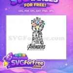 Free Infinity Stones Free Heroes Silhouettes Avengers Free SVG - Instant Download