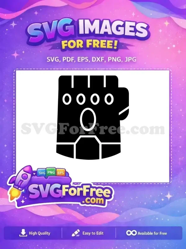 Free Infinity Stones Free Thanos Gauntlet Avengers Free SVG