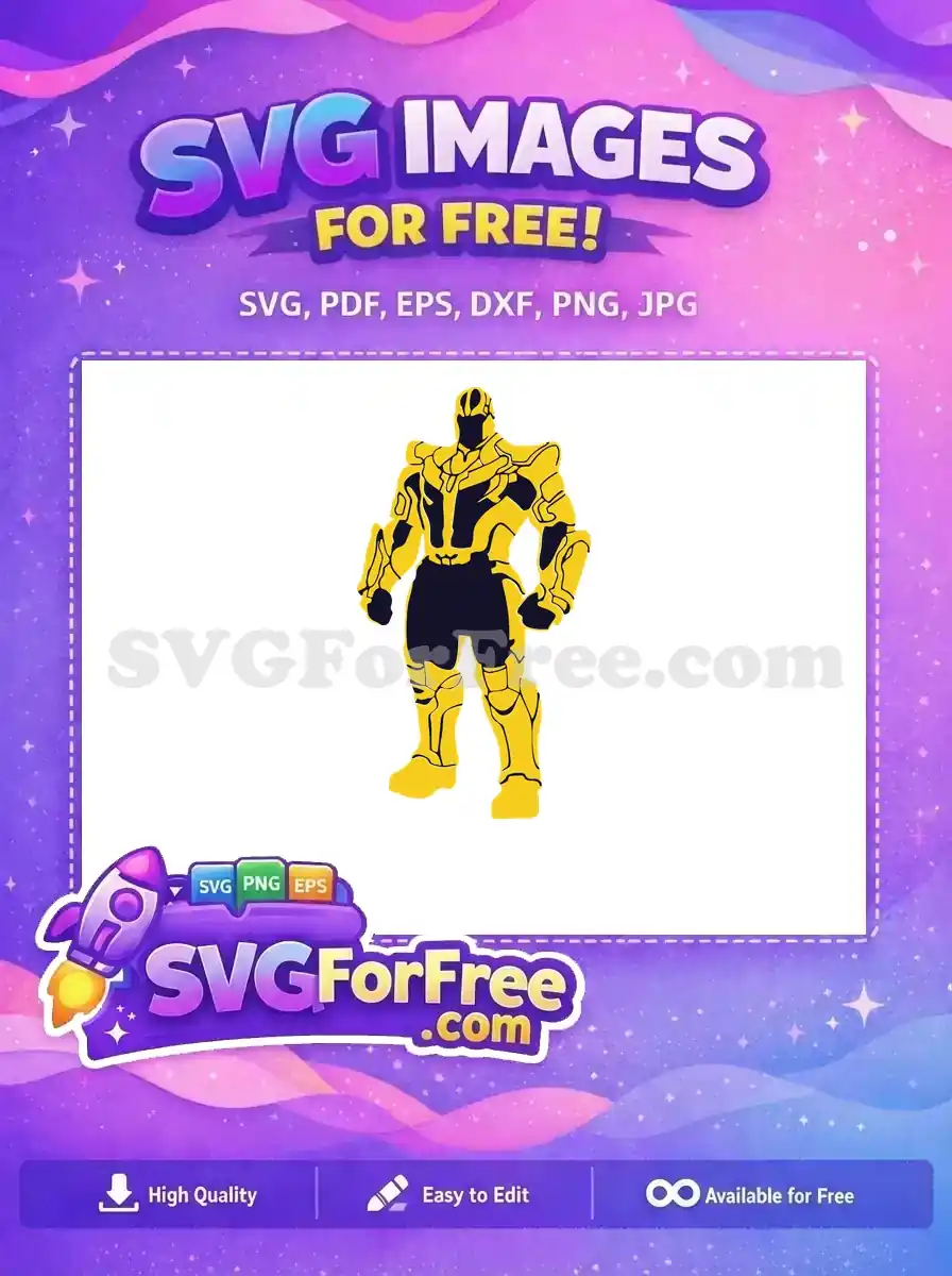 Free Armored Titan Free Gold Suit Thanos Free SVG