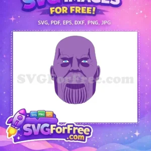 Free Angry Expression Free Purple Skin Thanos Movie Free SVG