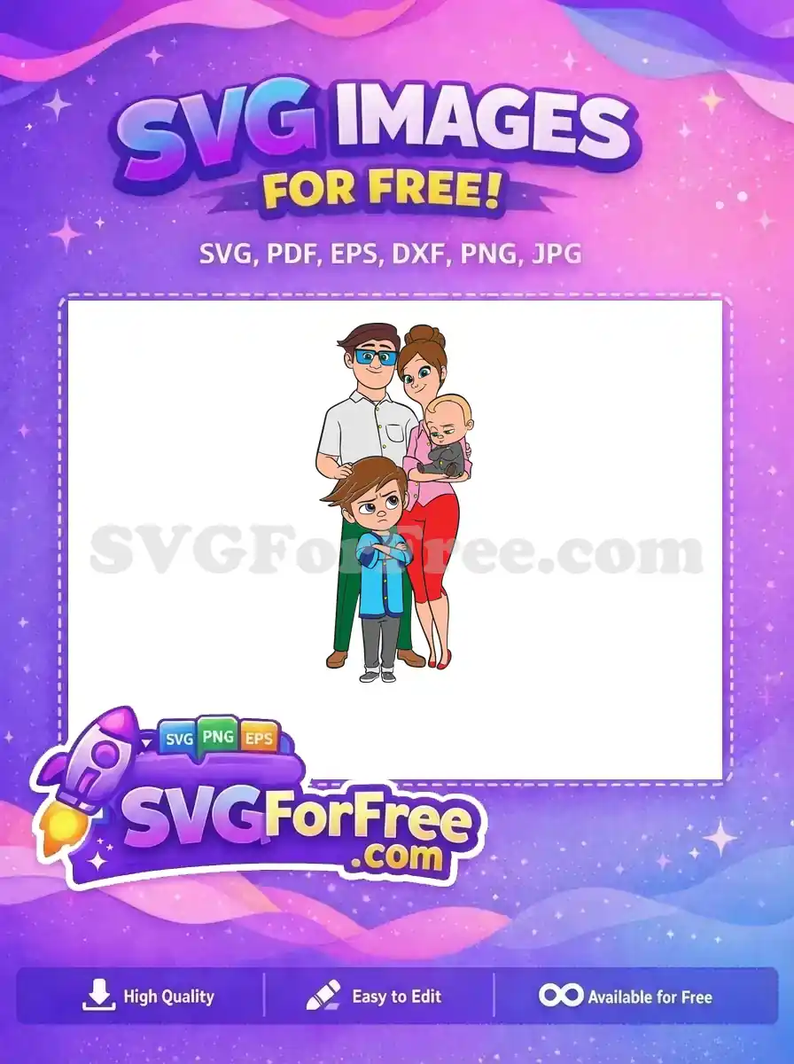 Free Family Portrait Free Boss Baby Movie Free SVG