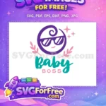 Free Purple Swirl Hair Free Pink Leaves The Boss Baby Free SVG - Instant Download