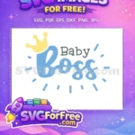 Free Yellow Crown Free Blue Boss Baby Free SVG - Instant Download