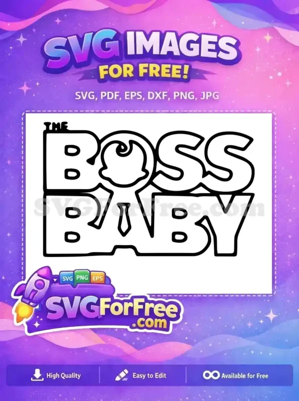 Free Black Tie Free Boss Baby Movie Free SVG Free Black Tie Free Boss Baby Movie Free SVG