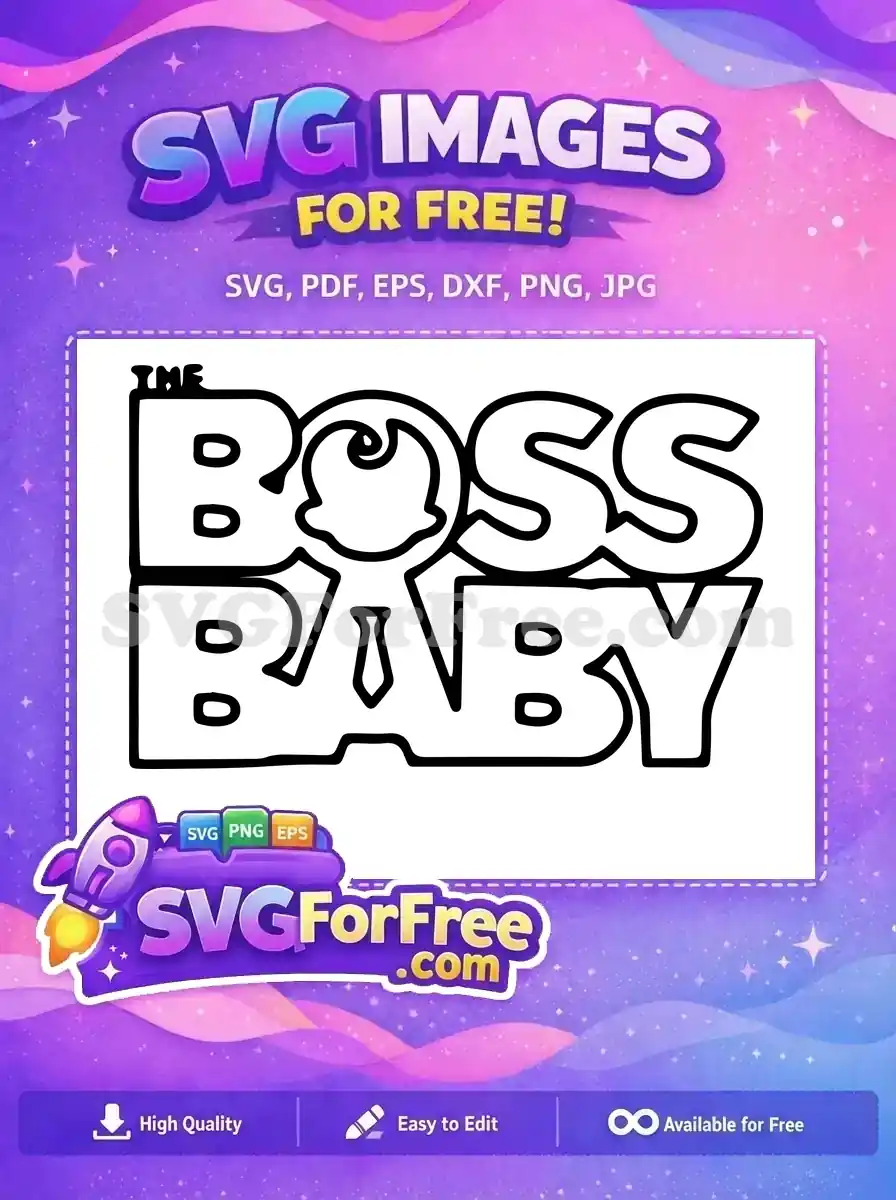 Free Black Tie Free Boss Baby Movie Free SVG